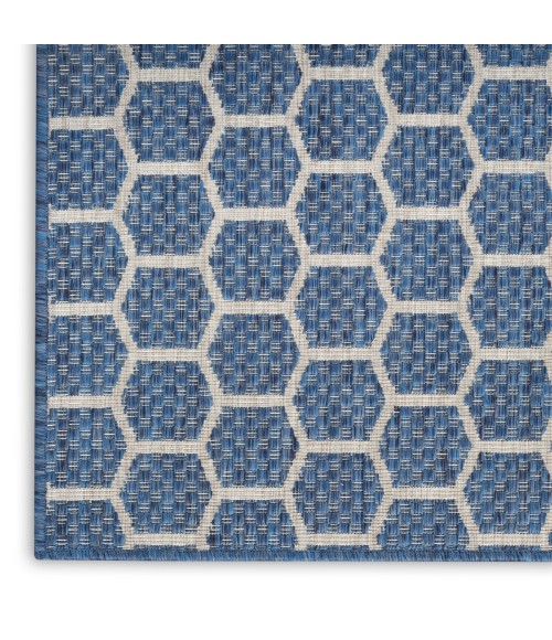Nourison Twist Reversible Blue TWS01 8 ft. Rect. Rug