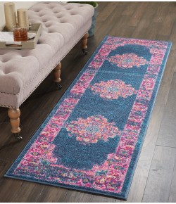 Nourison Passion - Psn03 Blue Area Rug 2 ft. 2 X 10 ft. Rectangle