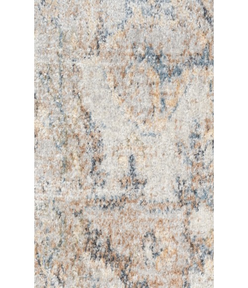 Nourison Astra Machine Washable Silver Grey ASW12 5 ft. 3 in. Round Rug