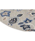 Nourison Aloha Blue Grey ALH31 7’10” Round Rug
