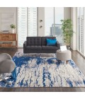 Twilight Area Rug Nourison Twilight Area Rug TWI29 Ivory Blue 8'6" x 11'6"