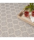 Nourison Reversible Indoor Outdoor Grey RVB01 10 ft. X 14 ft. Rect. Rug