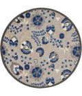 Nourison Aloha Round Area Rug ALH17-Natural/Blue