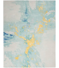 Nourison Prismatic - Prs26 Seafoam Gold Area Rug 8 ft. 6 in. X 11 ft. 6 in. Rectangle