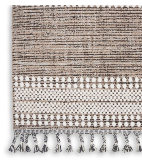 Nourison Asilah Area Rug ASI02 Mocha/Ivory 9' x 12'2"