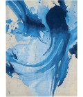 Nourison SYMMETRY Area Rug Nourison Symmetry Area Rug SMM01-Blue/Ivory