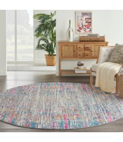 Nourison Passion - Psn09 Ivory Multicolor Area Rug 8 ft. X Round