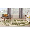 Nourison Aloha Ivory Green ALH18 7 ft. 10 in. Round Rug