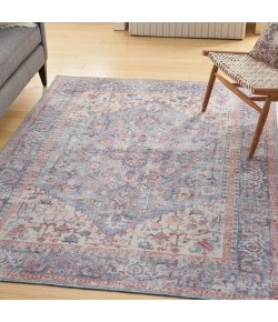 Nicole Curtis Nicolecurtis Series1 - Sr104 Blue Multicolor Area Rug 6 ft. X 9 ft. Rectangle