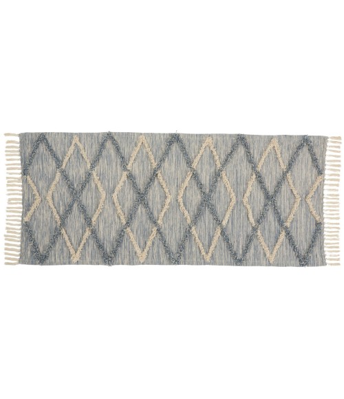 Nourison ROCKFORD Area Rug Nourison Rockford Runner Area Rug ROC01-Lt Grey