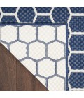 Nourison Reversible Indoor Outdoor Navy RVB01 10 ft. X 14 ft. Rect. Rug