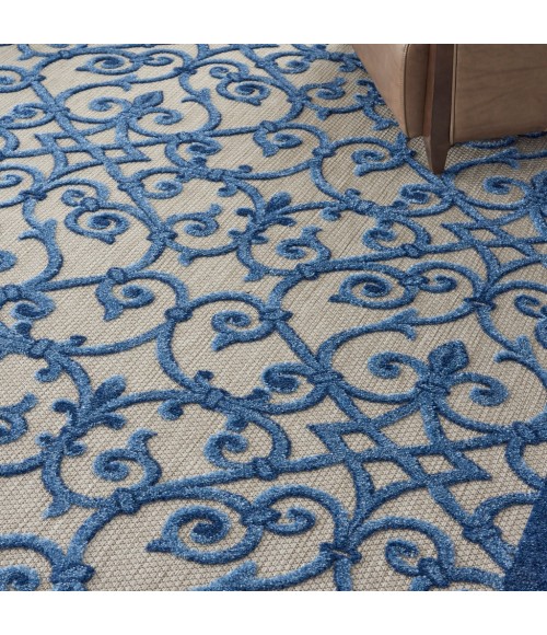Nourison Aloha Area Rug ALH21-Grey/Blue