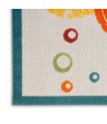 Nourison Aloha Area Rug ALH27 Teal Multi