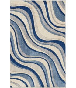 Nourison Somerset - St81 Ivory Blue Area Rug 2 ft. 6 X 4 ft. Rectangle