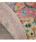 Nourison Passion Round Area Rug PSN25-Ivory/Pink
