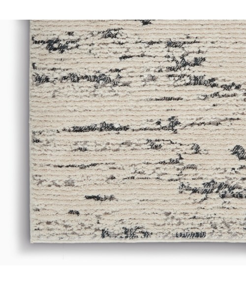 Nourison TEXTURED CONTEMPORARY Area Rug Nourison Textured Contemporary Area Rug TEC03-Ivory Blue