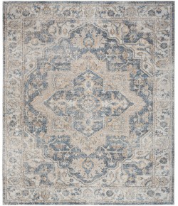 Nourison Astra Washables - Asw12 Grey Blue Area Rug 9 ft. X 12 ft. Rectangle