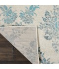 Nourison Tranquil Area Rug TRA09-Ivory/Turquoise