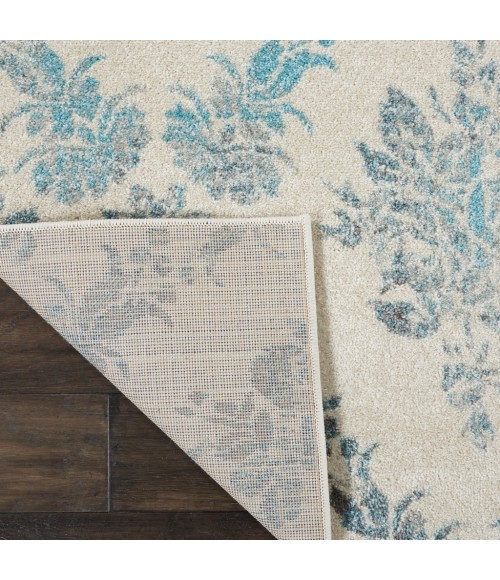 Nourison Tranquil Area Rug TRA09-Ivory/Turquoise