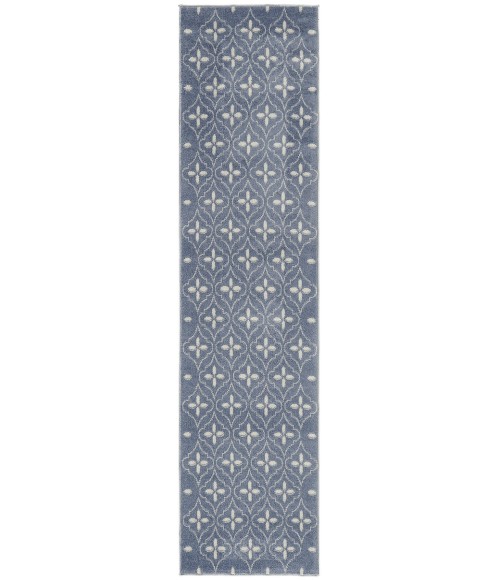 Nourison Home Nourison Essentials Blue Ivory NRE04 2 ft. 2 in. X 7 ft. 6 in. Rectangle Rug