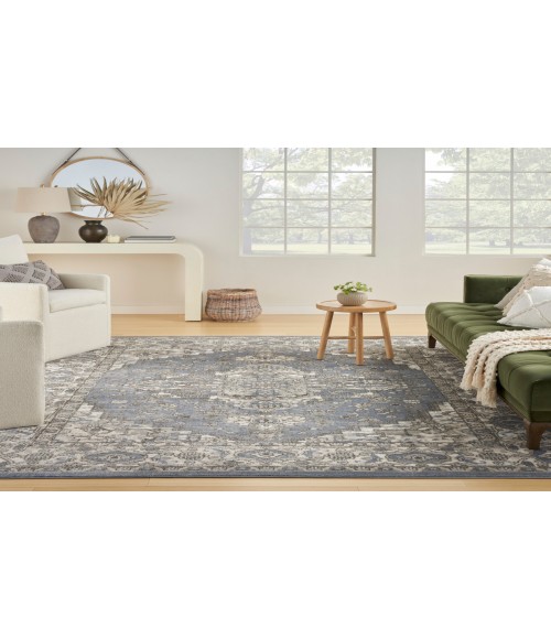 Nourison Concerto Blue CNC05 7 ft. 10 in. X 9 ft. 10 in. Rectangle Rug