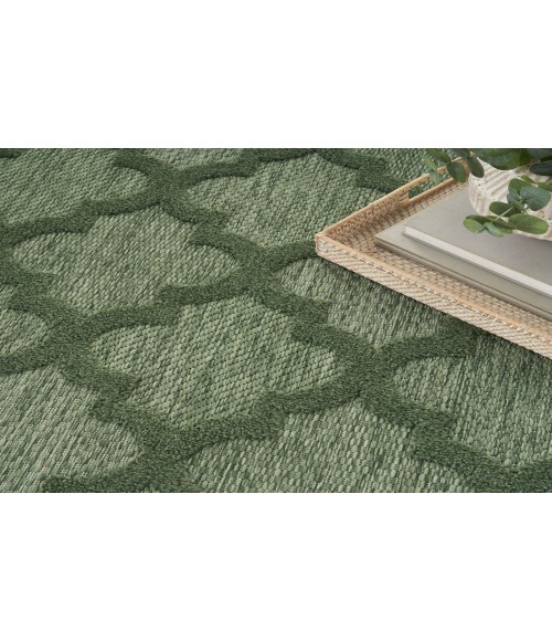 Nourison Easy Care Green NES01 6 ft. X 9 ft. Rectangle Rug