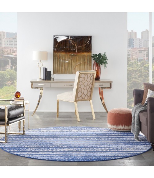 Nourison Whimsicle Area Rug WHS16-Navy Ivory