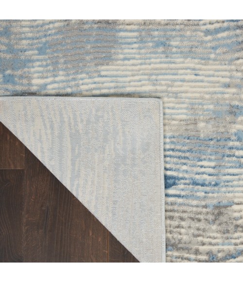 Nourison Solace Runner Area Rug SLA01-Ivory/Grey/Blue