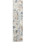 Nourison Quarry Beige Blue Rust QUA01 8 ft. Rect. Rug