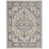Nourison Quarry Ivory Blue QUA05 5 ft. X 7 ft. Rect. Rug