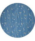 Nourison Grafix Round Area Rug GRF15-Light Blue