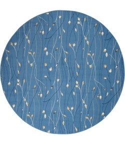 Nourison Grafix - Grf15 Light Blue Area Rug 8 ft. X Round