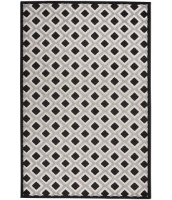 Nourison Home Aloha ALH26 Black White 3 ft. 6 in. X 5 ft. 6 in. Area Rug