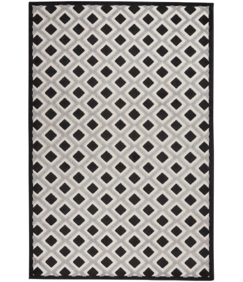 Nourison Aloha Indoor/Outdoor Area Rug ALH26-Black White