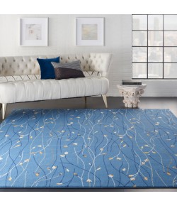 Nourison Grafix - Grf15 Light Blue Area Rug 7 ft. 10 X 9 ft. 10 Rectangle
