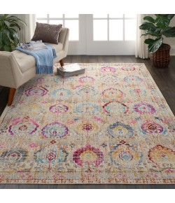 Nourison Vintage Kashan - Vka04 Ivory Multicolor Area Rug 5 ft. 3 X 7 ft. 10 Rectangle