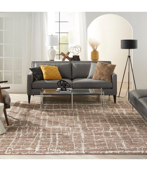 Nourison Luna Mocha Ivory LUN02 8 ft. X 10 ft. Rect. Rug