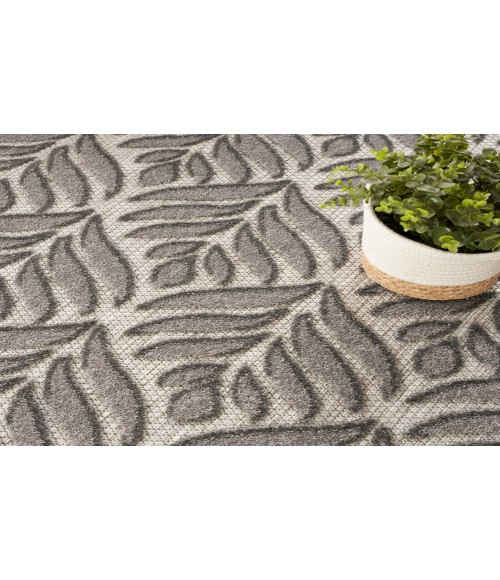 Nourison Aloha Charcoal ALH35 7’10” Round Rug