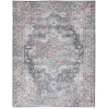Nicole Curtis Nicolecurtis Series1 - Sr101 Light Blue Multicolr Area Rug 7 ft. 10 in. X 9 ft. 10 in. Rectangle
