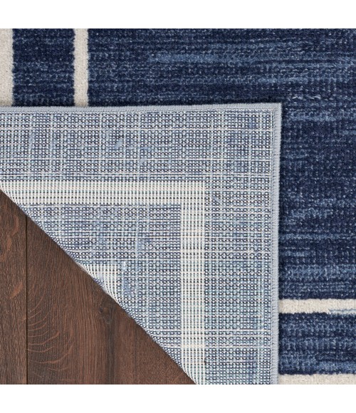 Nourison Nourison Essentials Area Rug Nourison Nourison Essentials Area Rug NRE02 Navy/Ivory