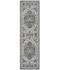Nourison Concerto Navy Ivory CNC18 2 ft. 2 in. X 10 ft. Rect. Rug