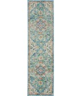 Nourison Passion Runner Area Rug PSN25-Ivory/Light Blue