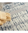 Nourison Twilight Area Rug TWI10 Ivory/Navy 5'6" x 8'