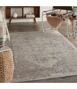 kathy ireland Home Ki25 Malta - Mai01 Ivory Blue Area Rug 5 ft. 3 X 7 ft. 7 Rectangle