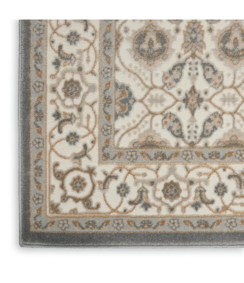 Nourison GRAND VILLA Area Rug Kathy Ireland Grand Villa Area Rug KI83-Lt Grey