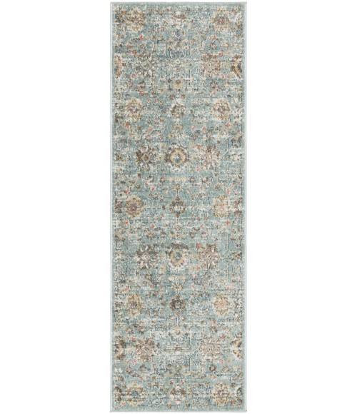 Nourison Home Washable Decor Blue WSD14 2 ft. X 6 ft. Rectangle Rug