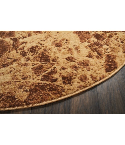 Nourison Somerset Round Area Rug ST745-Latte