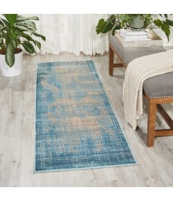 Nourison Karma - Krm01 Blue Area Rug 2 ft. 2 X 7 ft. 6 Rectangle