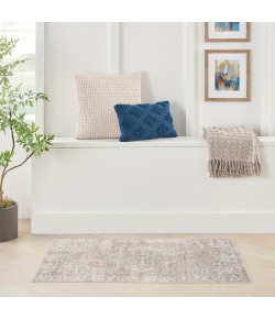 Nourison Astra Washables - Asw12 Beige Area Rug 4 ft. X 6 ft. Rectangle