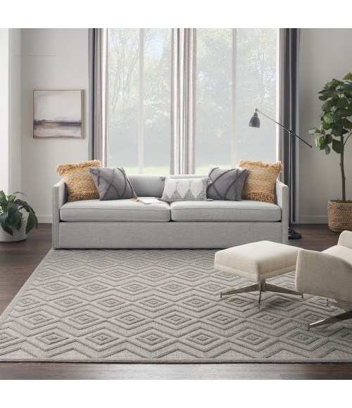 Nourison Versatile Area Rug Nourison Versatile Area Rug NRV01 Silver Grey